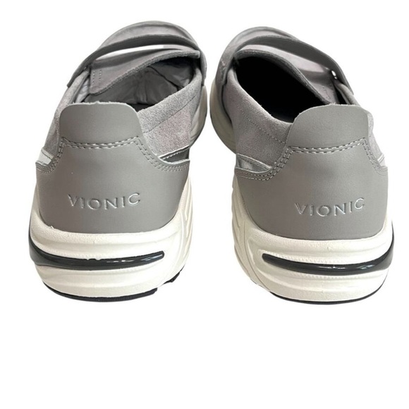 Vionic 23Walk Grey Suede Orthotic Walking Arch Support Comfort Loafer NWOT - Picture 8 of 12